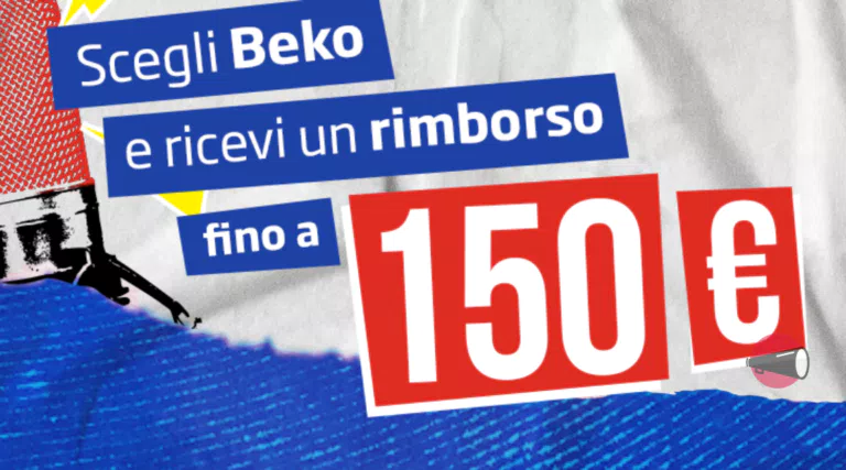 Cashback BEKO “Rock the Cashback”: fino a 150€ di rimborso sugli elettrodomestici Beko