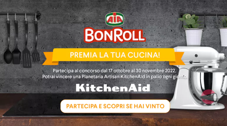 Concorso Bonroll AIA: vinci subito tanti premi KitchenAid