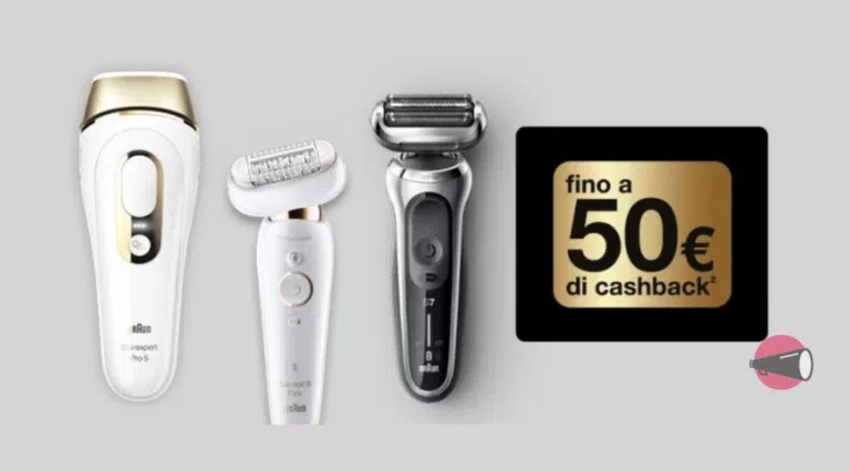 Cashback Braun 2023: fino a 50€ di rimborso!