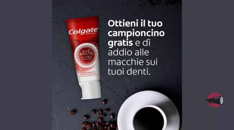 Richiedi il campione omaggio di Colgate Max White Ultra per denti più bianchi.