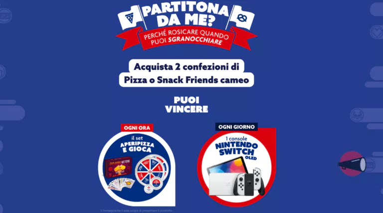 Concorso Cameo: vinci “Aperipizza e Gioca” e Nitendo Switch