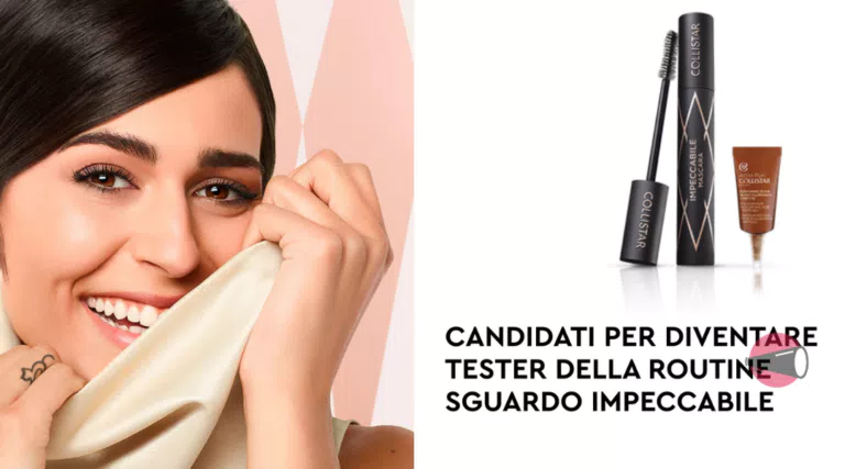 Diventa tester Impeccabile Mascara Ultra Nero Collistar e contorno Occhi Attivi Puri Acido Ialuronico + Peptidi