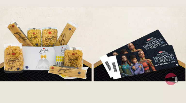 The Cooking Universe Black Panther: Wakanda Forever: vinci gratis valigette di pasta Garofalo o buoni cinema