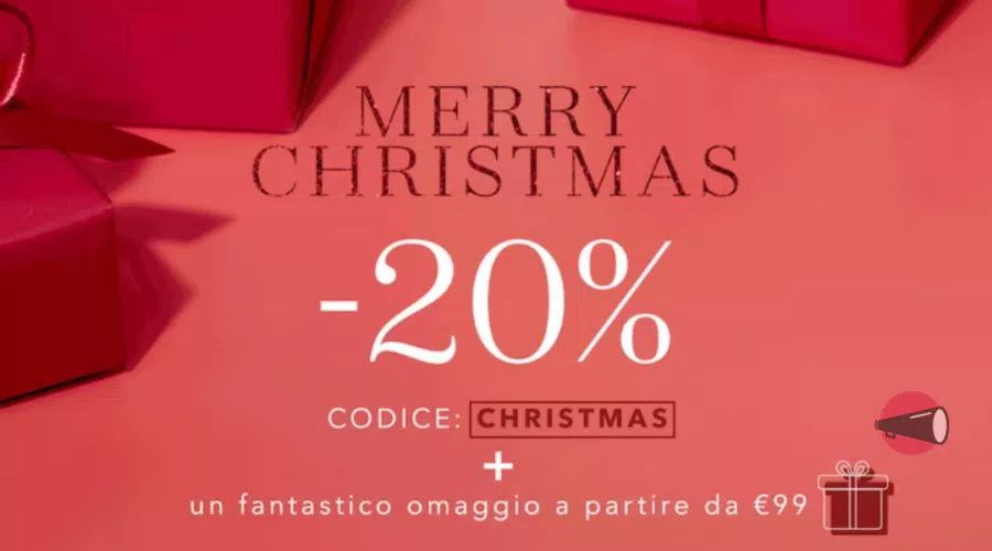 Merry Christmas da Douglas: 20% di sconto e prodotto omaggio da 99€ di spesa