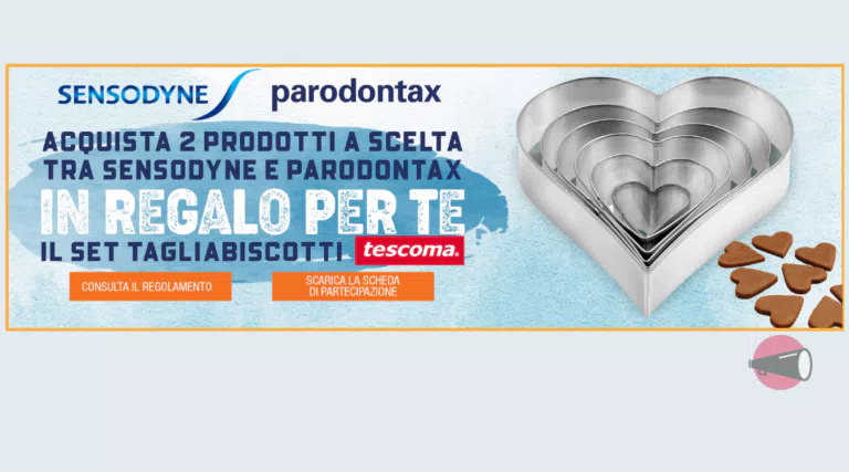 Parodontax e Sensodyne ti regala il tagliabiscotti Tescoma