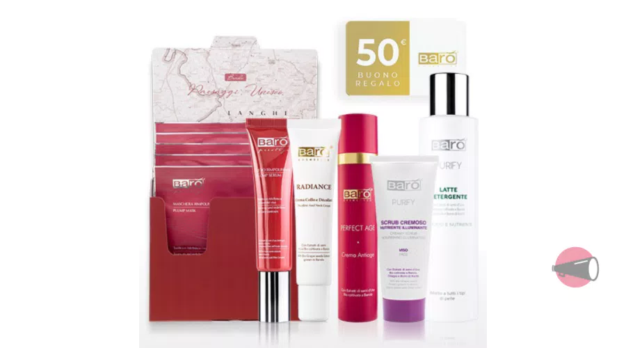 Trattamento Effetto Lifting Barò Cosmetics: latte detergente e scrub viso in regalo + Buono Regalo 50€