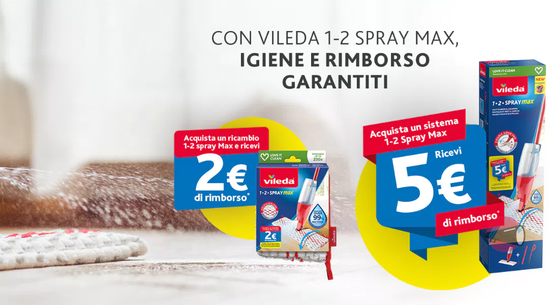 Cashback Vileda "Igiene e rimborso garantiti 2023": come ricevere il rimborso di 2 o 5€