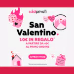 Cerchi idee regalo per San Valentino? Con SaldiPrivati lo puoi trovare e in più uno sconto di 10€ sul tuo ordine