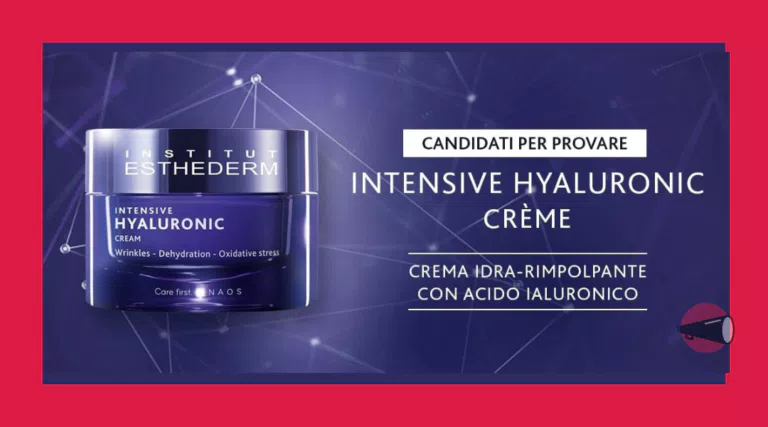 Diventa tester del trattamento Intensive Hylauronic Crème di Esthederm
