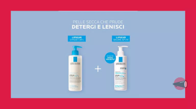 Ricevi i campioni omaggio di Lipikar Syndet AP+ e Lipikar Baume AP+M di La Roche-Posay