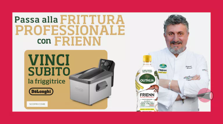 Concorso Frienn “PASSA ALLA FRITTURA PROFESSIONALE”: in palio 30 friggitrici professionali De Longhi
