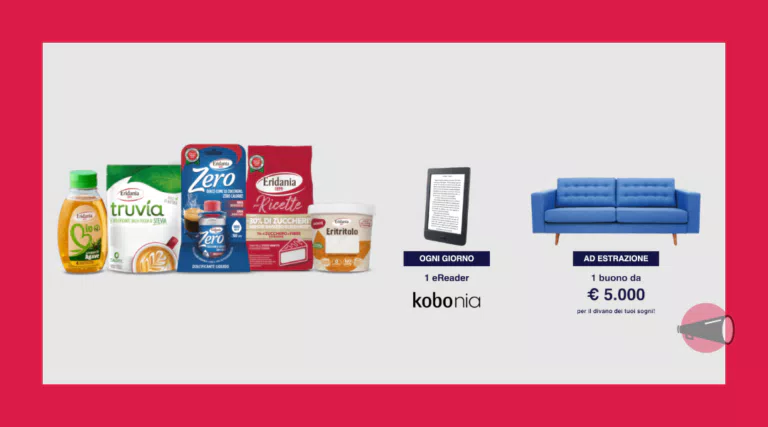 Concorso Eridania 2023: vinci ebook reader Kobo Nia o 5.000€ per l’acquisto di un divano