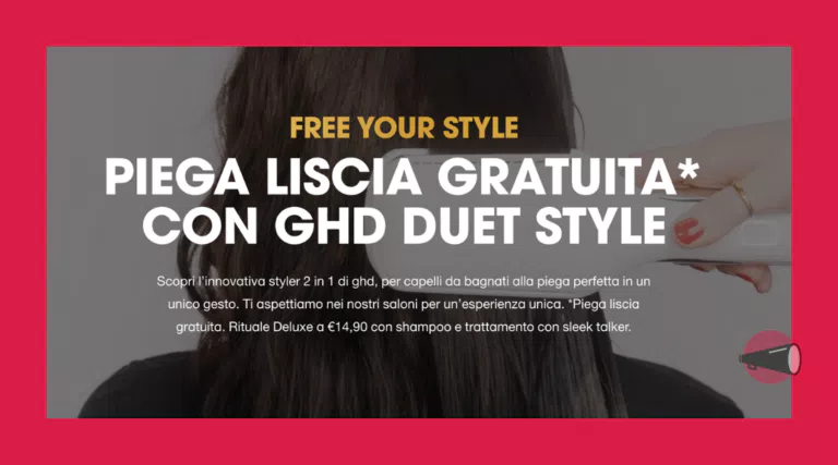 Corri a richiedere la piega gratuita con la piastra GHD Duet Style