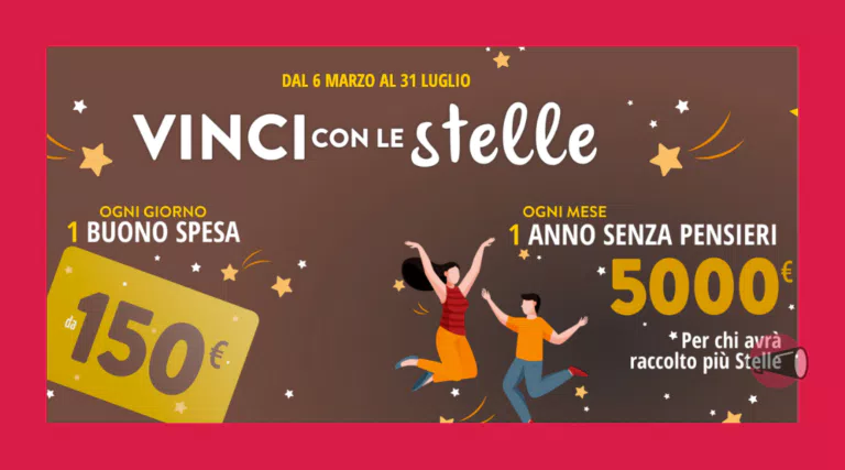 Concorso Negroni “Vinci con le stelle”: vinci buoni spesa da 150€ e 5.000€