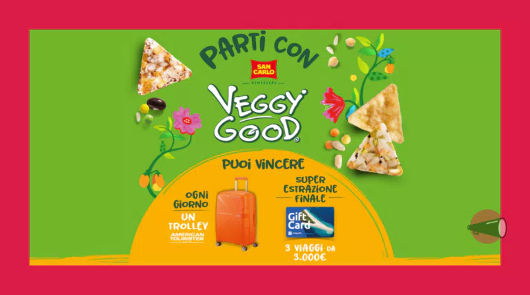 Concorso San Carlo 2023: vinci trolley American Tourister e viaggi da 3.000€