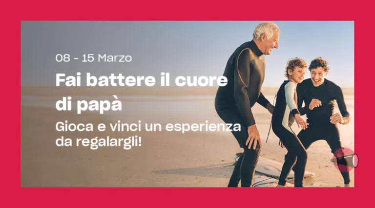 Concorso Smartbx “Fai battere il cuore di papà”: vinci gratis esperienza da 99€