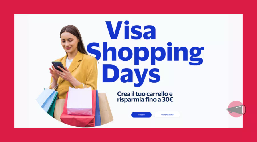 Amazon ti regala fino a 30 euro per i “Visa Shopping Days”