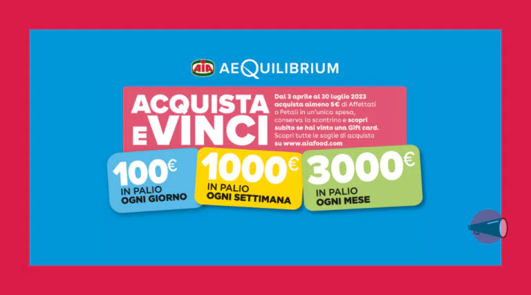 Concorso “AIA AeQUILIBRIUM 2023”: vinci gift card da 100 a 3000€
