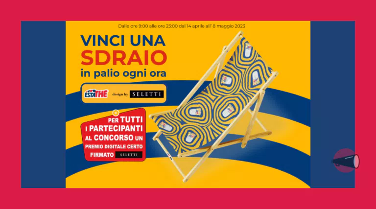 Concorso “Con Estathé vinci Sdraio Seletti – 2023”: vinci ogni ora