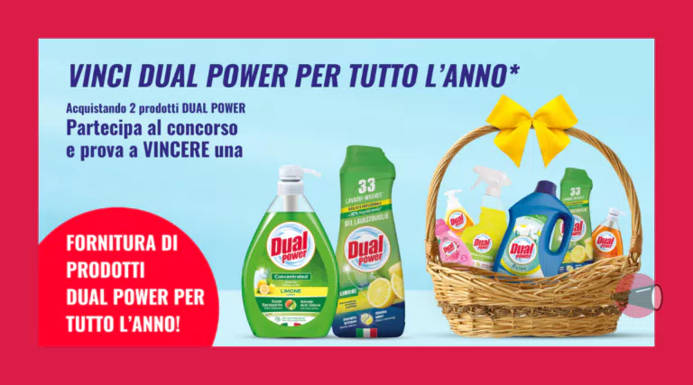 Concorso “Dual Power tutto l’anno”: vinci 80 euro di forniture Dual Power