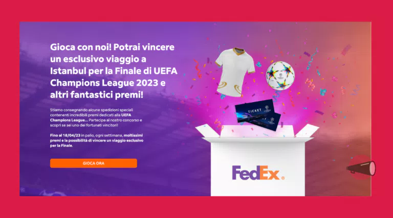 Concorso FedEx & UEFA Champions League: vinci gratis maglie, palloni e la finale UEFA Champions League 2023 di Istanbul