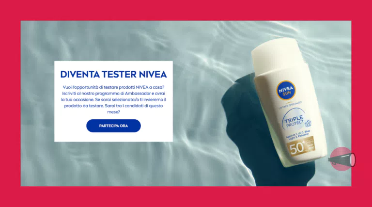 Diventa tester fluido idratante NIVEA SUN Triple Protect Spf50+