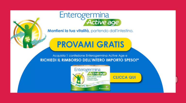 Enterogermina “Active Age Provami Gratis”: come ricevere il prodotto gratuitamente!