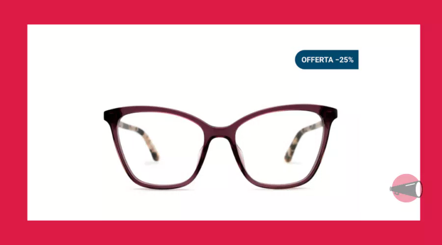 Scopri gli occhiali da vista in promozione fino al 25% di sconto