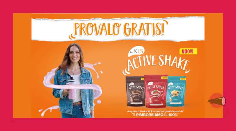 Prova Gratis Active Shake di XLS: sarà rimborsato al 100%