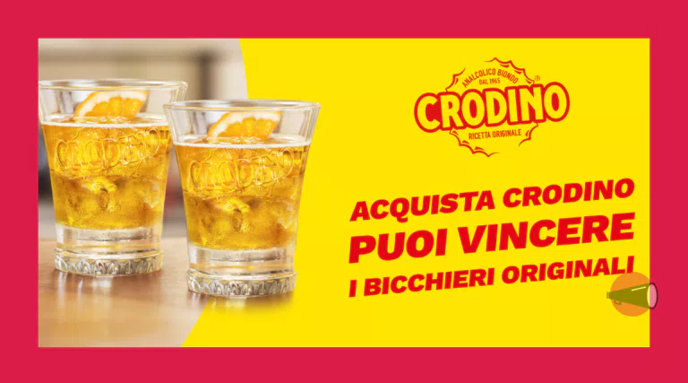 Concorso Crodino 2024: vinci uno dei 2000 set di bicchieri