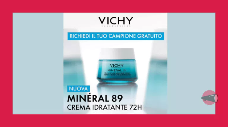 Richiedi il campione omaggio di Vichy Mineral 89