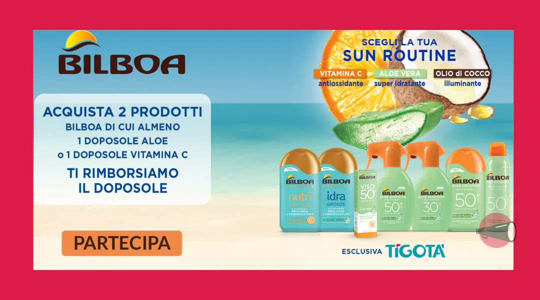 Col nuovo cashback Bilboa: idratati e rimborsati