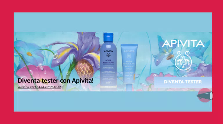 Diventa tester Apivita: Aqua Beelicious Crema Idratante e Aqua Beelicious Tonico Idratante