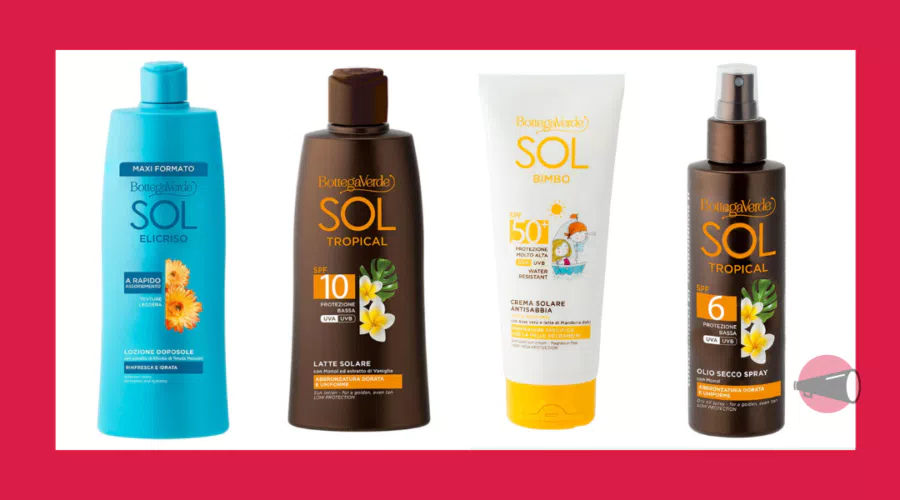 Tutti i solari Bottega Verde scontati fino al 50%