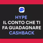 Guadagna facendo shopping con il conto Hype