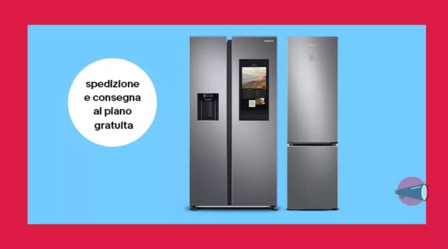 Sconto del 15% sui frigoriferi valida dal 2 al 5 giugno su Samsung.it