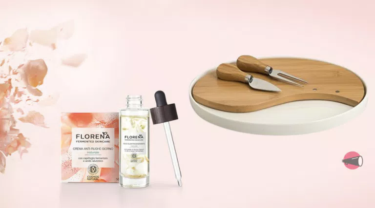 Florena Skincare: in omaggio il tagliere Brandani in bamboo e porcellana