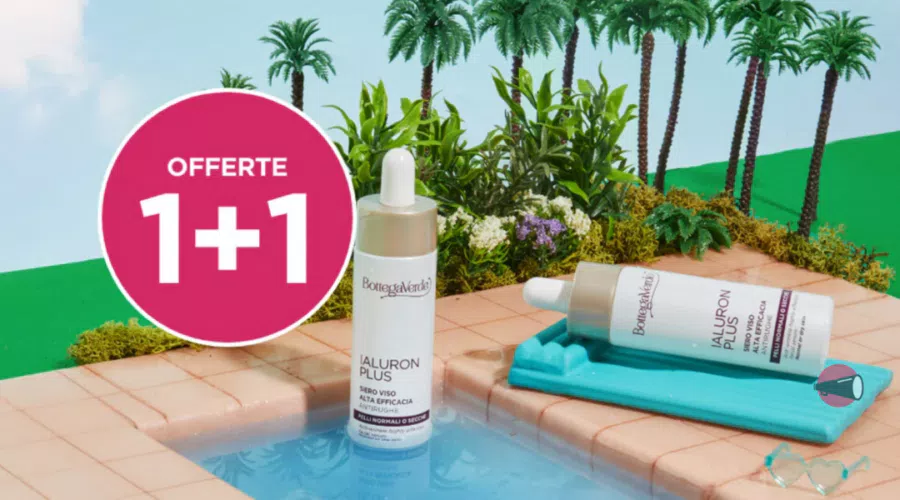 Approfitta della promozione 1+1 di Bottega Verde: acquista un prodotto e uno e gratis!