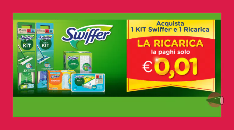 Cashback “Swiffer 1 centesimo”: come farsi rimborsare la Ricarica Swiffer