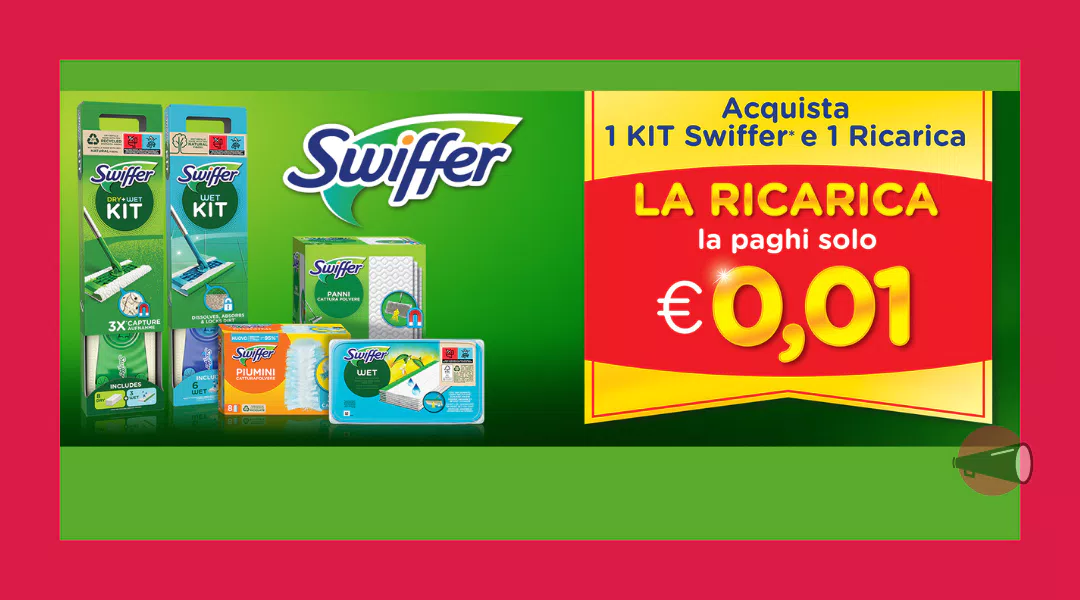 Cashback Swiffer 1 centesimo: come farsi rimborsare la Ricarica