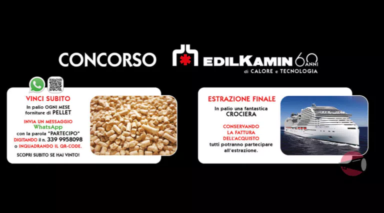 Concorso Edilkamin: vinci 100.000 kg di pellet e crociera MSC