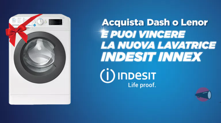 Concorso Dash e Lenor: vinci 50 lavatrici Indesit da 9 Kg