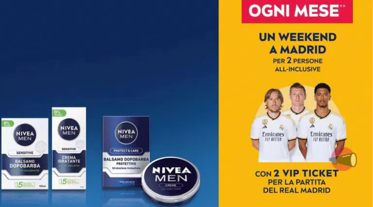 Concorso “Vola a Madrid con Nivea Men”: vinci 900 palloni e pacchetti Real Madrid!