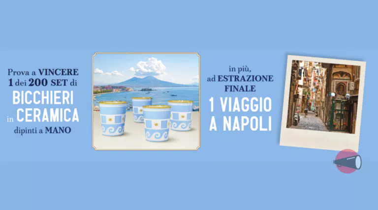 Concorso Voiello: vinci 200 set bicchieri dipinti a mano e weekend a Napoli