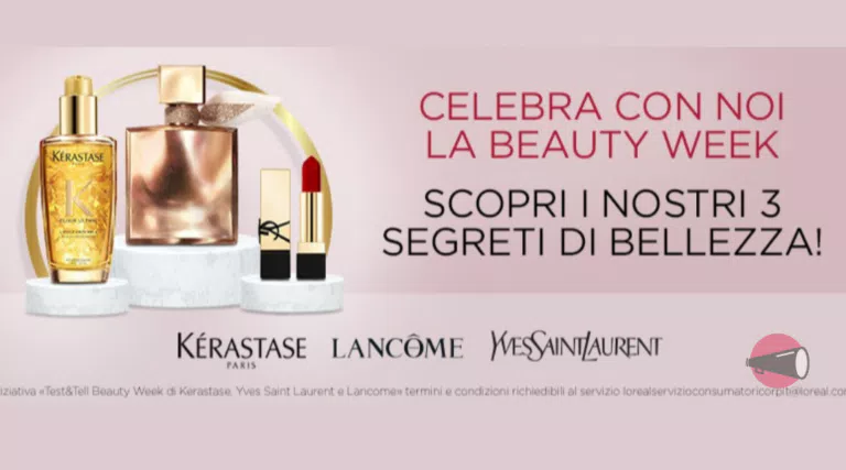 Diventa tester Yves Saint Laurent + Lancôme + Kerastase (rossetto, profumo, olio capelli)