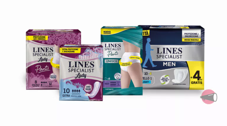 Ricevi gratis i campioni omaggio Lines