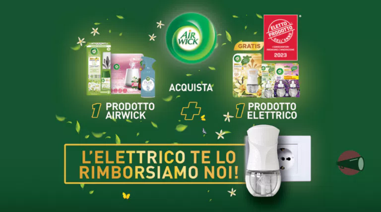 Cashback Air Wick “Il risparmio che profuma di natura”: come farsi rimborsare l’elettrico