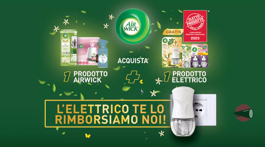 Cashback Air Wick “Il risparmio che profuma di natura”: come farsi rimborsare l’elettrico