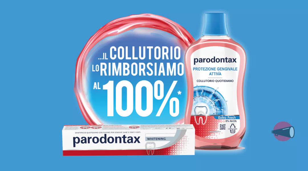 Cashback “Parodontax una protezione completa conviene!”: fatti rimborsare il collutorio!