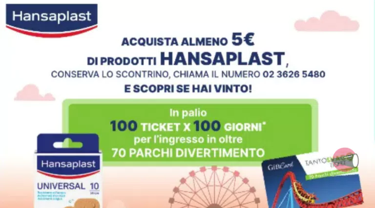 Concorso Hansaplast 2023: in palio 100 Gift Card Tantosvago